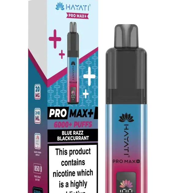 Hayati Pro Max Plus 6000 Blue Razz Blackcurrant