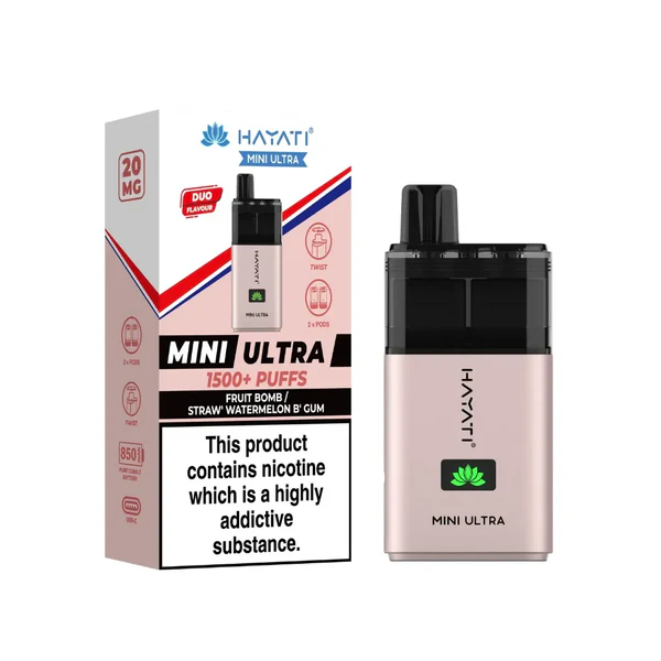 Fruit Bomb & Straw' Watermelon B'Gum Mini Pod