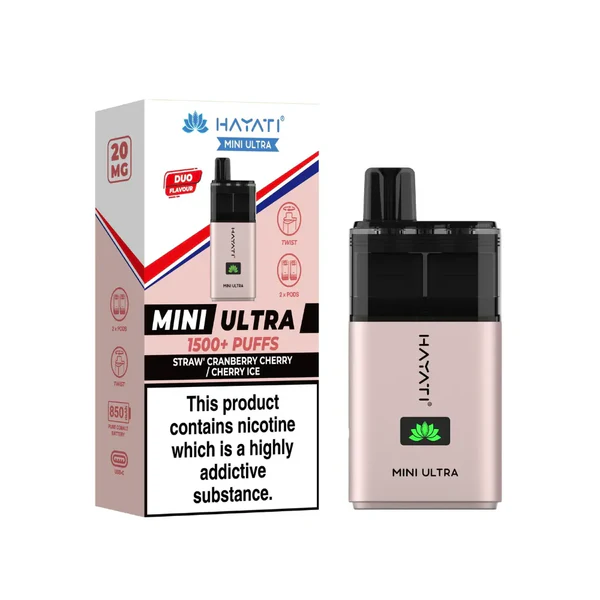 Straw' Cranberry Cherry & Cherry Ice Mini Pod
