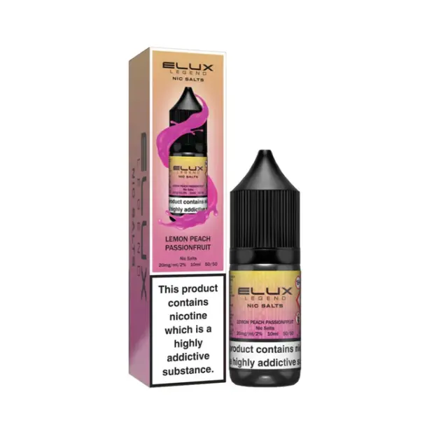Lemon Peach Passionfruit Nic Salt E-liquid by Elux Legend