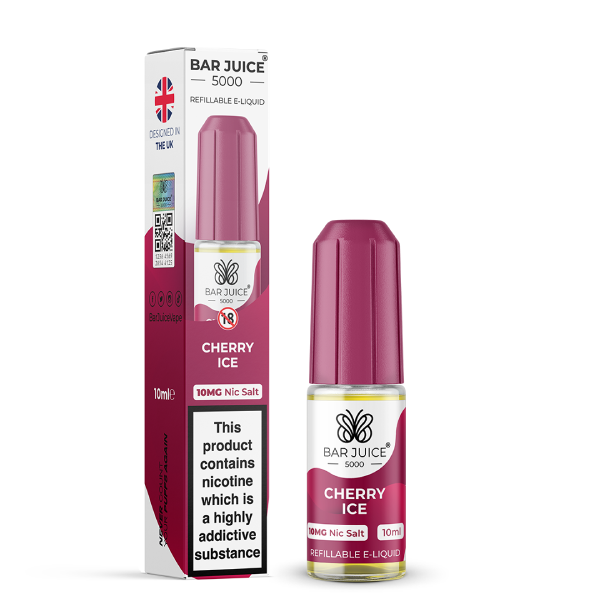Cherry Ice Nic Salt E-Liquid by Bar Juice 5000 Salts 10ml