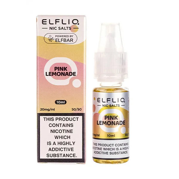 Pink Lemonade Nic Salt E-Liquid by Elf Bar Elfliq Salts 10ml