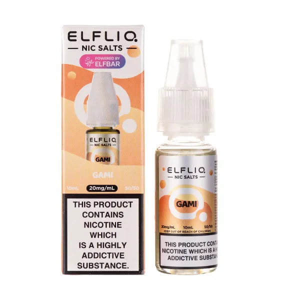 Gami Nic Salt E-Liquid by Elf Bar Elfliq Salts 10ml