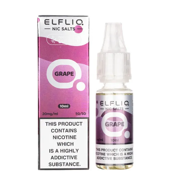 Grape Nic Salt E-Liquid by Elf Bar Elfliq Salts 10ml