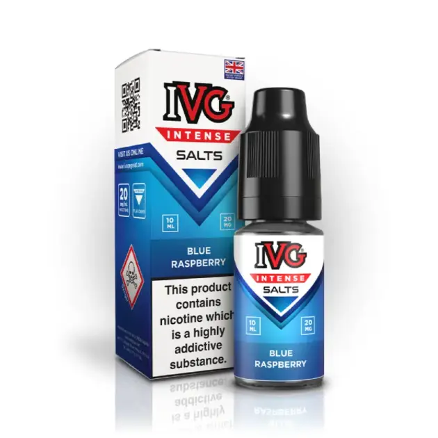 Blue Raspberry Nic Salt E-Liquid by IVG Intense 10ml