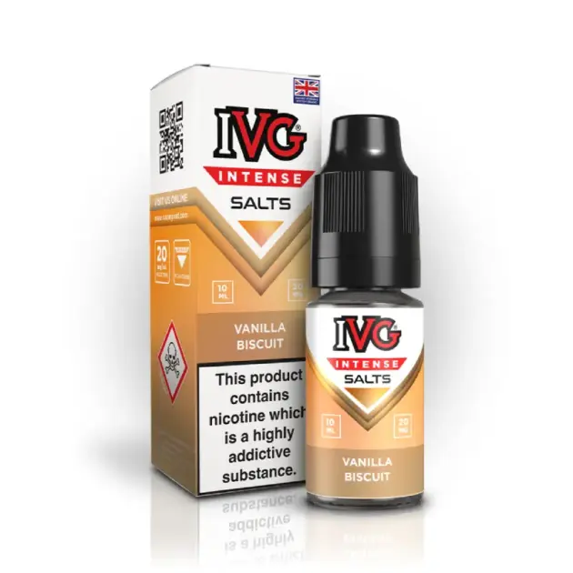 Vanilla Biscuit Nic Salt E-Liquid by IVG Intense 10ml