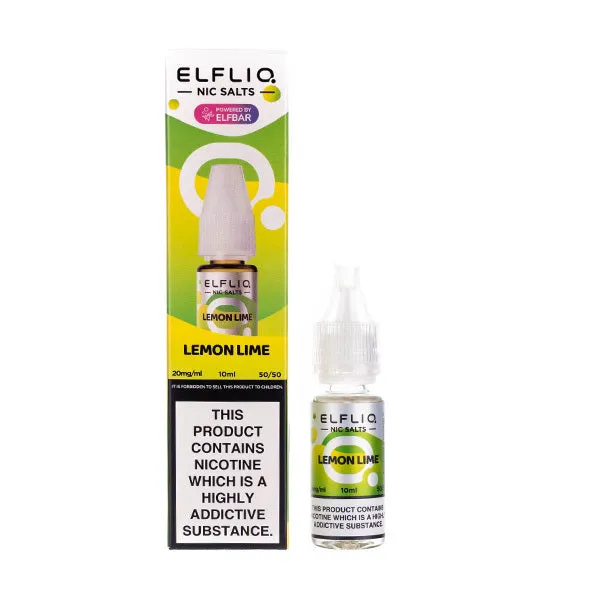 Lemon Lime Nic Salt E-Liquid by Elf Bar Elfliq Salts 10ml