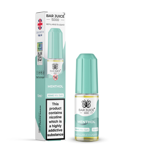 Menthol Nic Salt E-Liquid by Bar Juice 5000 Salts 10ml