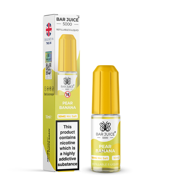 Pear Banana Nic Salt E-Liquid by Bar Juice 5000 Salts 10ml