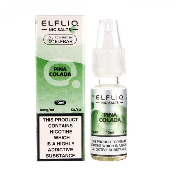 Pina Colada Nic Salt E-Liquid by Elf Bar Elfliq Salts 10ml