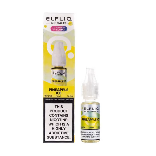Pineapple Ice Nic Salt E-Liquid by Elf Bar Elfliq Salts 10ml