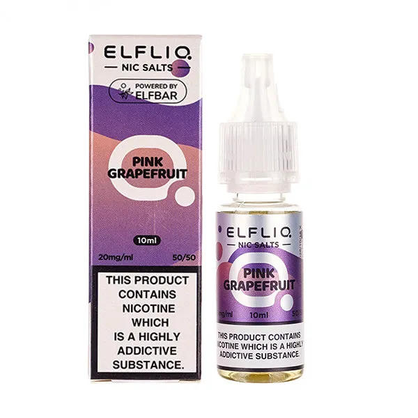 Pink Grapefruit Nic Salt E-Liquid by Elf Bar Elfliq Salts 10ml