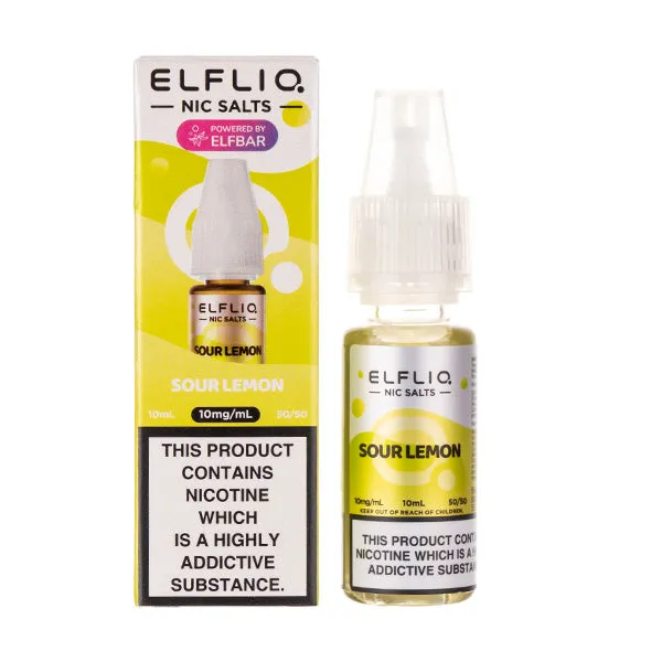 Sour Lemon Elfliq Nic Salt by Elf Bar 10ml