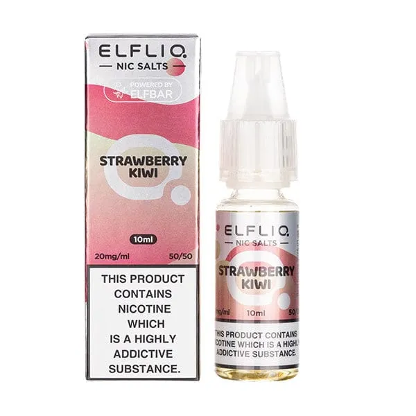 Strawberry Kiwi Nic Salt E-Liquid by Elf Bar Elfliq Salts 10ml