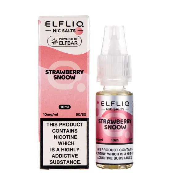 Elfliq Nic Salt by Elf Bar - Strawberry Ice Cream(Snoow) - 10ml