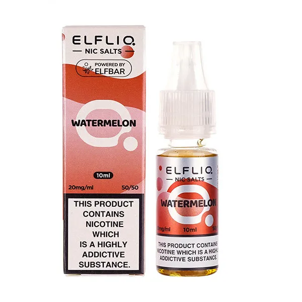 Watermelon Nic Salt E-Liquid by Elf Bar Elfliq Salts 10ml