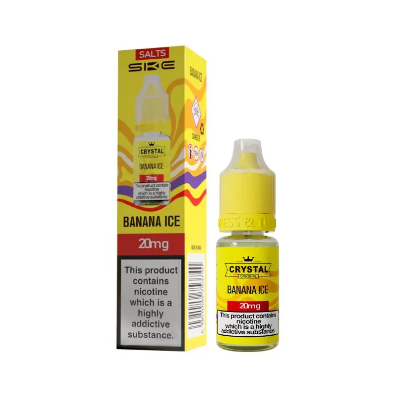 Banana Ice Nic Salt E-Liquid by SKE Crystal Original 10ml
