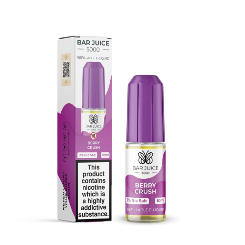 Berry Crush Nic Salt E-Liquid by Bar Juice 5000 Salts 10ml